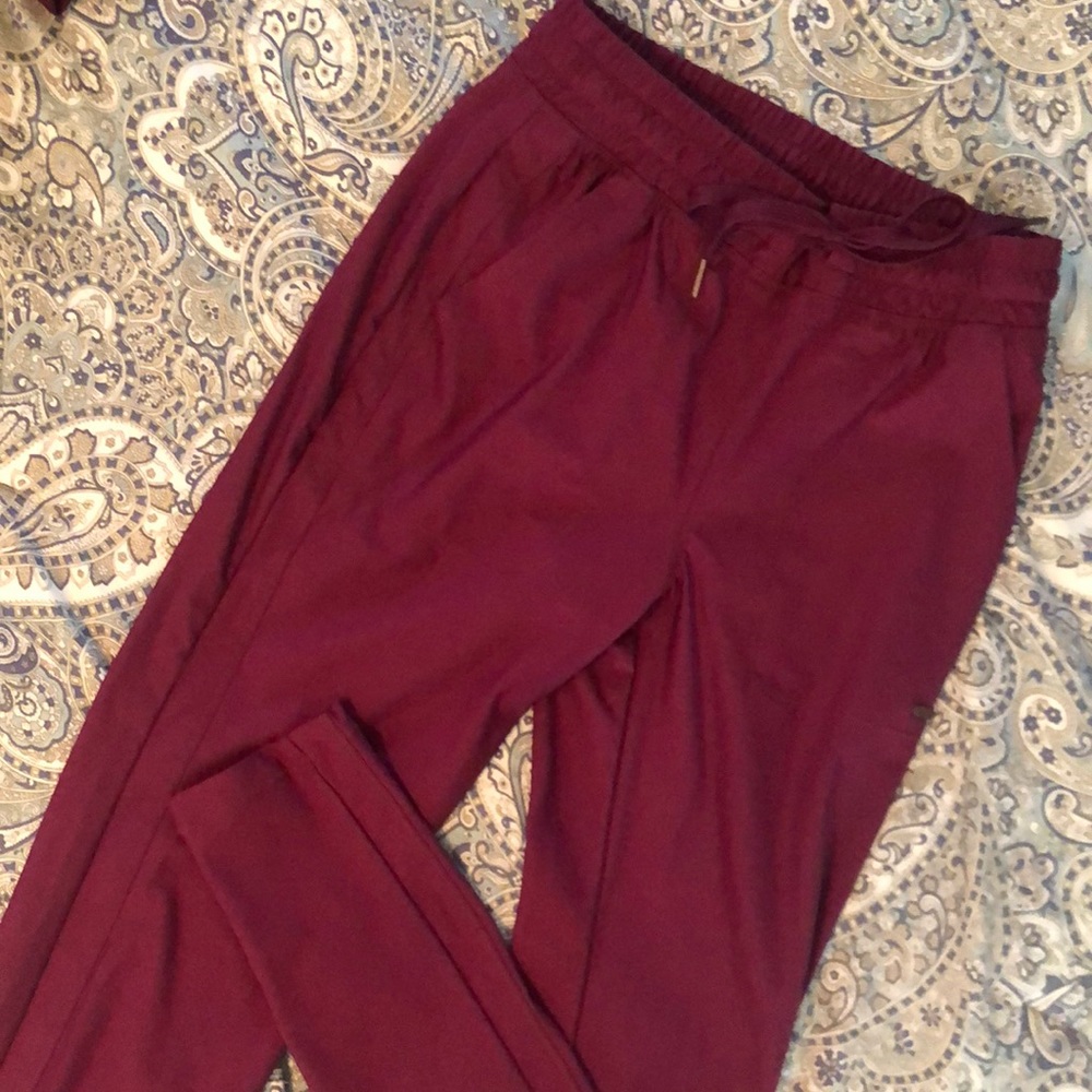 Cherokee Maroon Scrub Pants Size XS Tall length